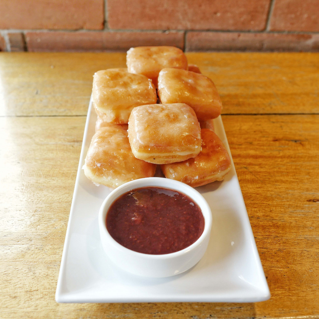 Pillows with Strawberry Jam Dip